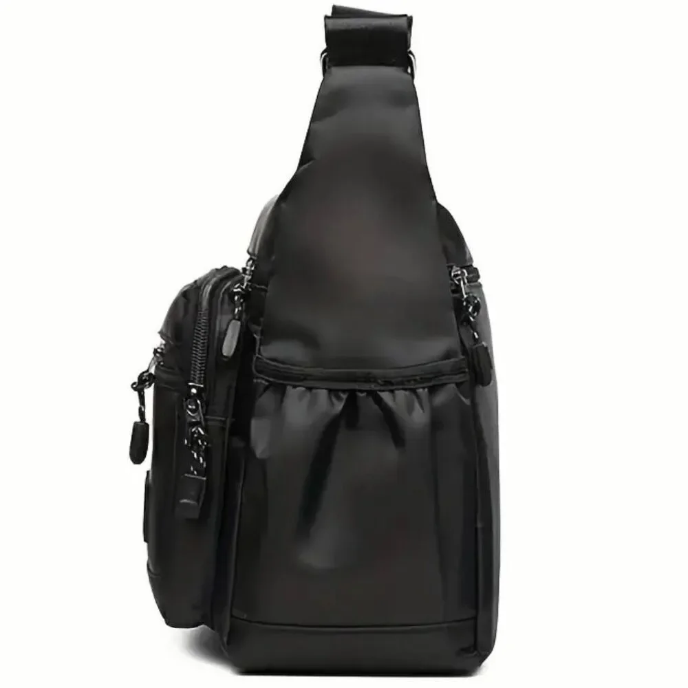 SALE NWT Large Capacity Spacious Multi-Layer shoulder sling Nylon Zipper Bag